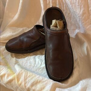 Brown Loafers with Smooth Leather and Rounded Toe